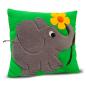 Preview: Kuschelkissen "Elefant/Blume"
