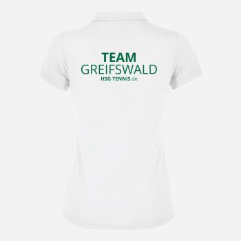 Poloshirt Hobby, Frauen/Mädchen - Weiß/Grün