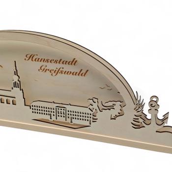 Schwibbogen "Hansestadt Greifswald - Maritim"