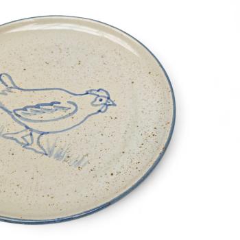 Kinderteller „Huhn“ - handbemalt, Ø 20 cm