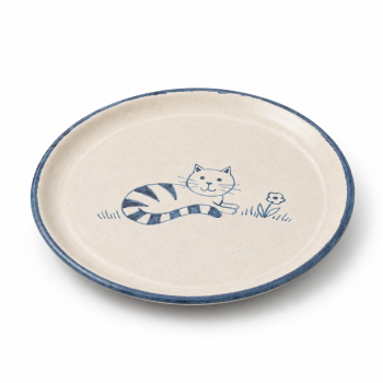 Kinderteller „Katze“ - handbemalt, Ø 20 cm
