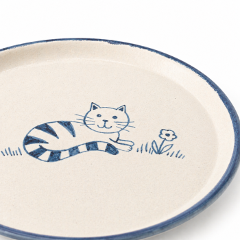 Kinderteller „Katze“ - handbemalt, Ø 20 cm