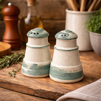 Preview: Salz- und Pfefferstreuer im Leuchtturm-Design