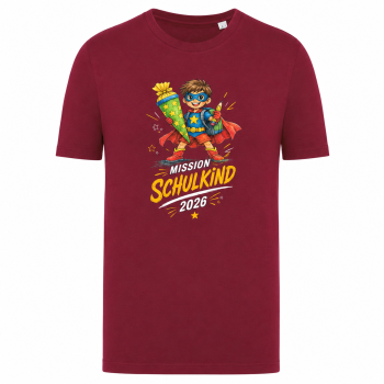 Preview: Bio-T-Shirt für Jungen- Mission Schulkind 2026