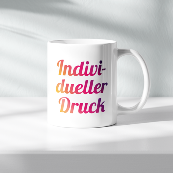 Individuell bedruckbare Tasse
