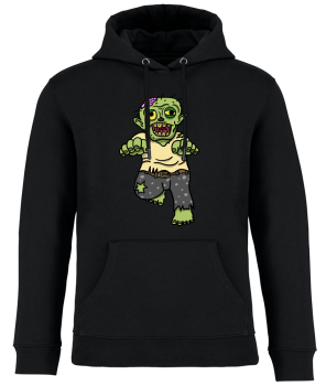 Preview: Halloween-Hoodie - Kürbis, Zombie & Co.