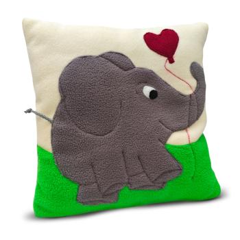 Kuschelkissen "Elefant/Herz"