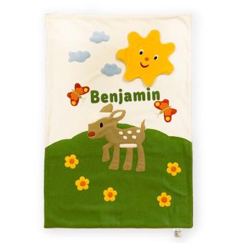 Kuscheldecke "Reh", Personalisierbar