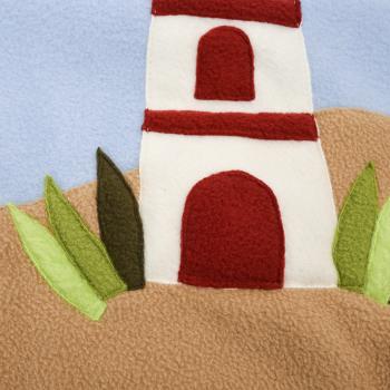Kuscheldecke "Segelboot", Personalisierbar
