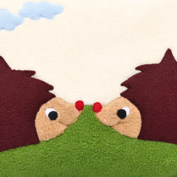 Preview: Kuschelkissen „Igelpaar“