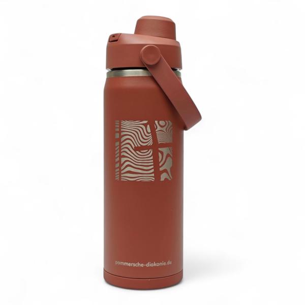 Red thermos bottle