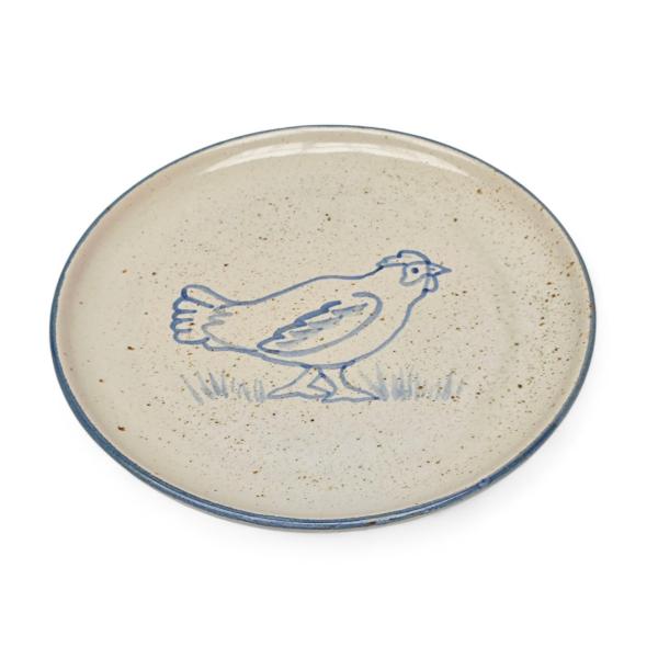 Kinderteller „Huhn“ - handbemalt, Ø 20 cm
