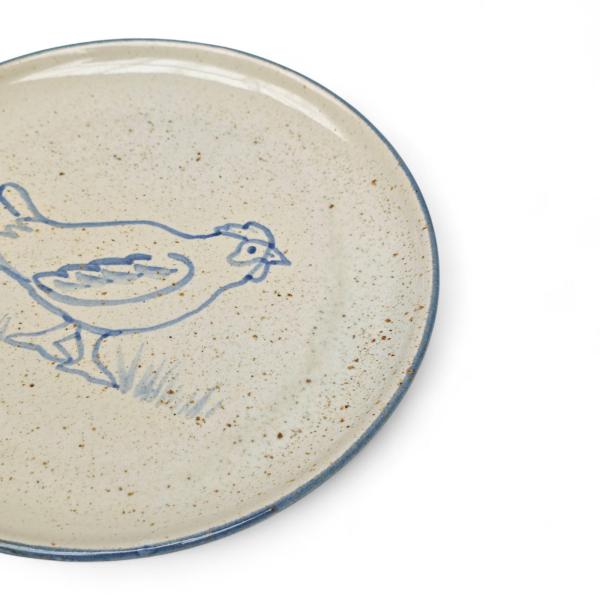 Kinderteller „Huhn“ - handbemalt, Ø 20 cm