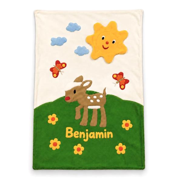 Kuscheldecke "Reh", Personalisierbar