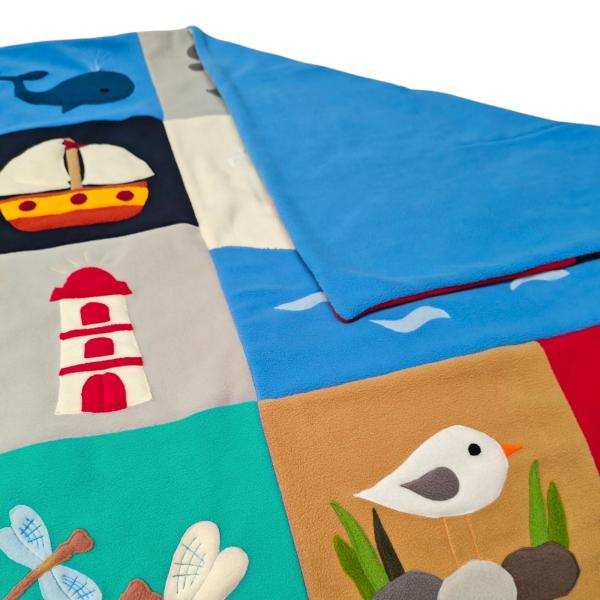 Handgenähte Kuscheldecke