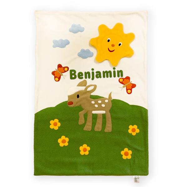 Kuscheldecke "Reh", Personalisierbar