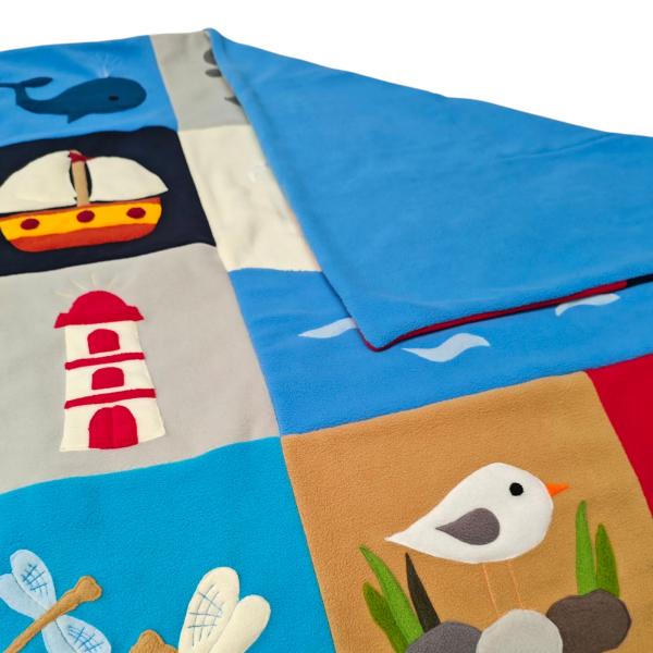 Patchwork-Kuscheldecke für Babys und Kleinkinder