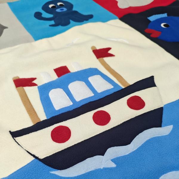 Patchwork-Kuscheldecke für Babys und Kleinkinder