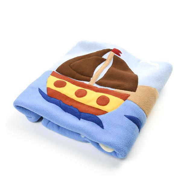 Kuscheldecke "Segelboot", Personalisierbar
