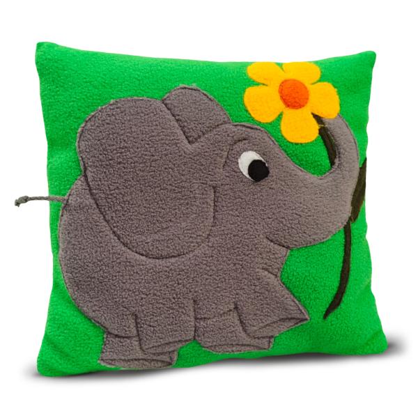 Kuschelkissen "Elefant/Blume"