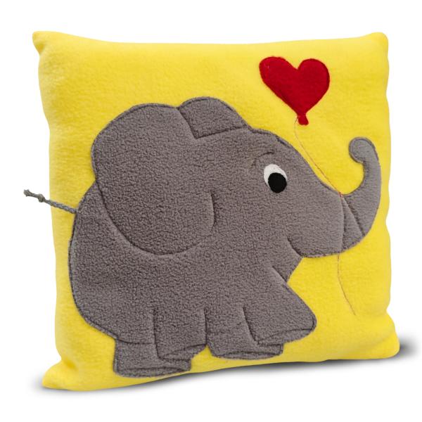 Kuschelkissen "Elefant/Herz"