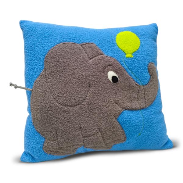 Weiches Babykissen aus Fleece Elefant