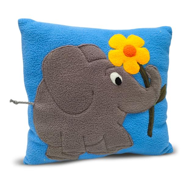 Kuschelkissen "Elefant/Blume"