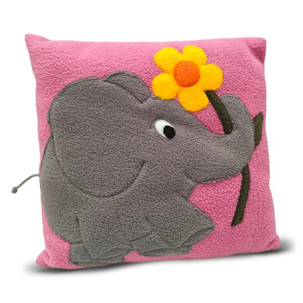 Kuschelkissen "Elefant/Blume"